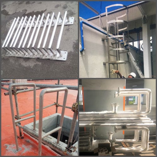 Various forms of cat ladders by Brooklynz stainless steel pte ltd