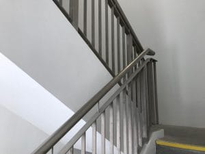 Stainless Steel Railing at Staircase by Brooklynz