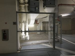 Quality mild steel gate installed at a restricted area of a building in Singapore