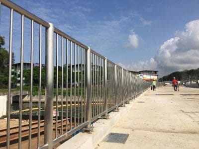 Stainless Steel Railing at bridge